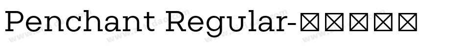 Penchant Regular字体转换